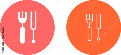 Bilde på lerret Fork Vector Icon