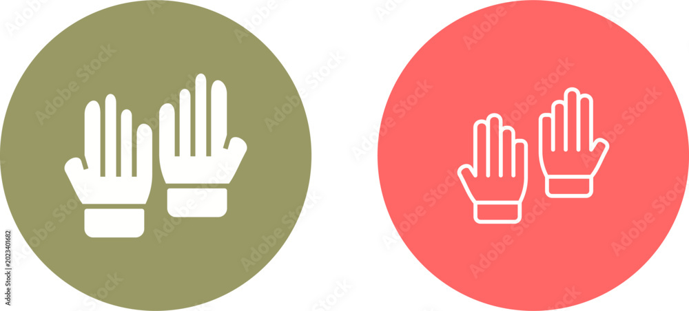 Obraz premium Gloves Vector Icon