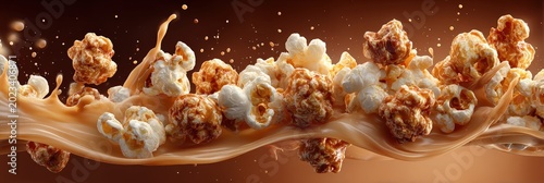 Popcorn Explosion with Caramel Drizzle