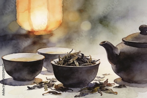 Peaceful Tea Time Moment