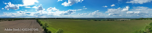 Photos High Angle Panoramic View of British Countryside and Landscape of Bedfordshire England on 15th May, 2026