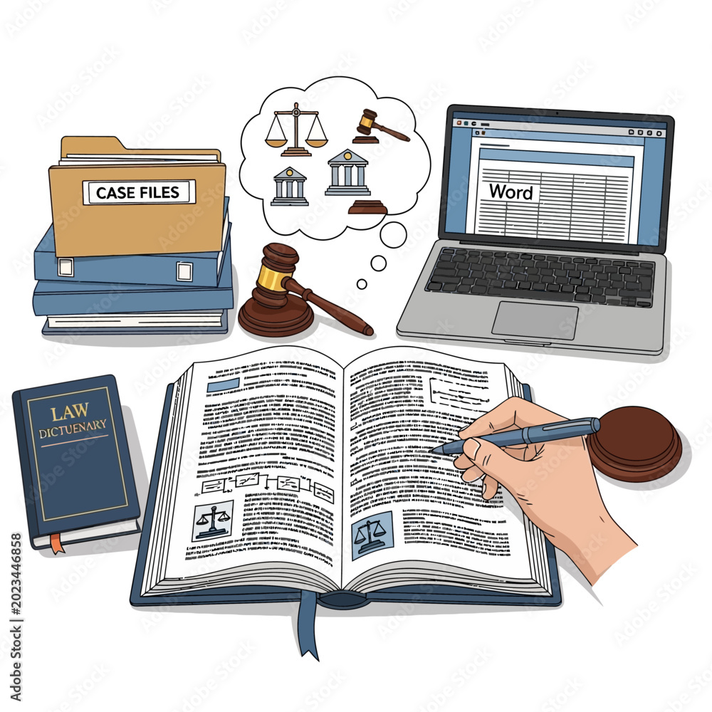 Obraz premium lawyer working on a legal case.
