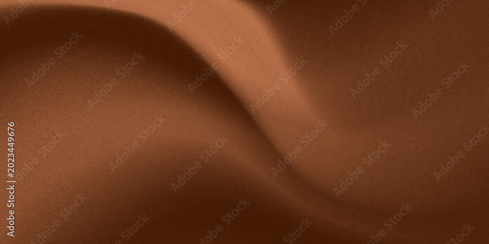 Fototapeta premium Soft grainy brown texture and elegant drapery wave composition