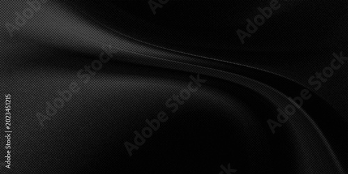 Konstfotografi Black gradient background with sturdy, premium, high-tech carbon fiber material