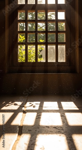 Sunlight streaming through a window.