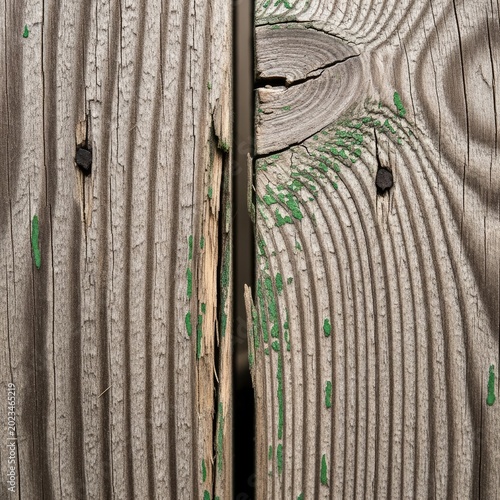 Weathered Wood Grain Texture Close Up.