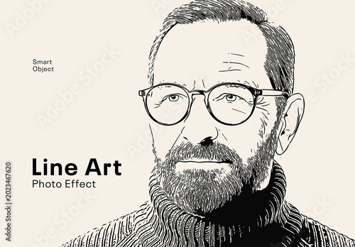 Line Art Photo Effect