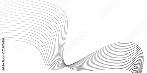 Foto Abstract Flowing Line Art Design Showing Dynamic Curved Patterns and Smooth Tran