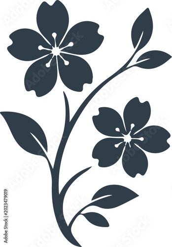 Elegant Black Butterfly Silhouette