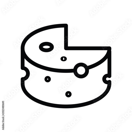Bild auf Leinwand cheese outline icon vector design good for web or mobile app