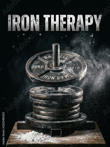 iron therapy wallpaper for gym goer showcasing gym equipment