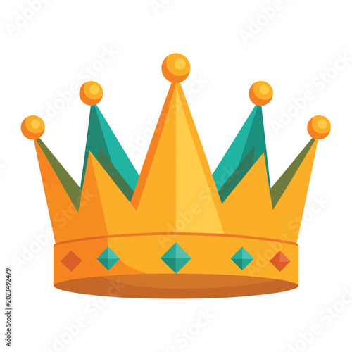 Slika na platnu Colorful Crown Jewelry Accessory.