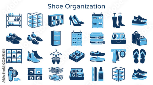 Canvas Print Shoe organization solutions and accessories for neat storage and tidy homes