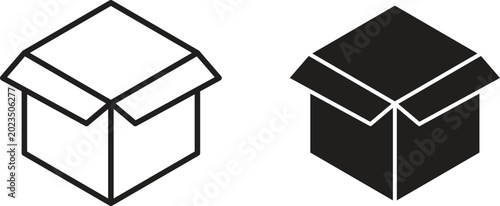 Quadro su tela Unpacking icon for social media, app, and web design
