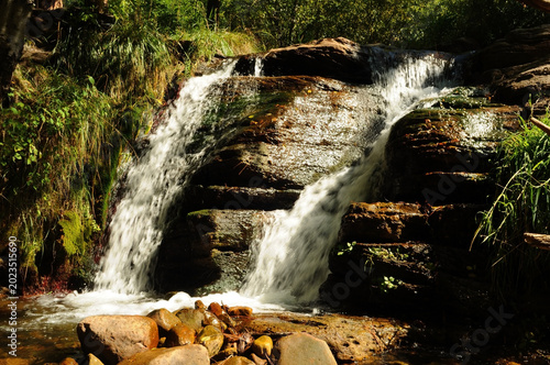 Schilderij op canvas Tonto Creek waterfall in white mountains Arizona