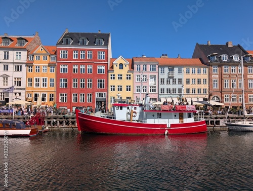Photography Historic houses in Nyhavn (Old Harbor) in Copenhagen, Denmark - May 2026