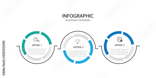 Timeline creator infographic template. 3 Step timeline journey, infographics design template vector illustration.