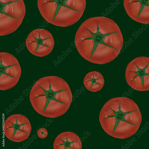 tomato seamless pattern