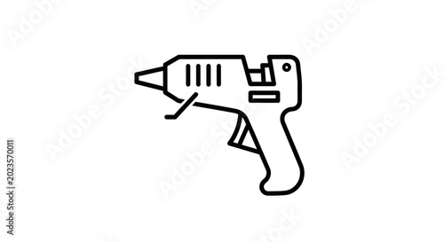 Hot Glue Gun Icon Vector Illustration
