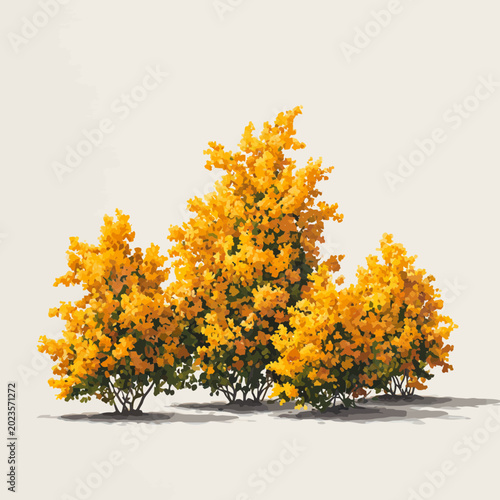 Vibrant Yellow Flowers Blooming Alongside Frozen Lake With Snowy Mountains