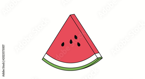 Vászonkép A slice of fresh watermelon fruit.