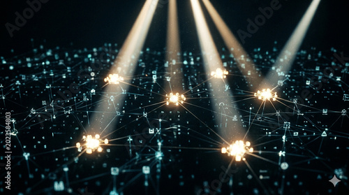 Attention Mechanism as Spotlight Beams Illuminating Key Tokens