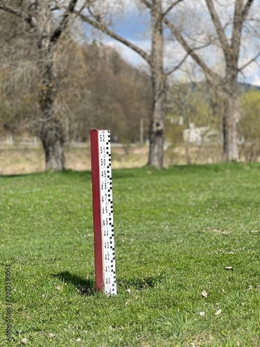 Punkt pomiaru poziomu wody, Muszyna, Sądeckie.