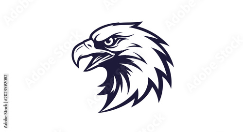 Photos Bald Eagle Head Illustration Closeup Profile.
