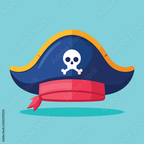 Fotografía Pirate hat with skull symbol 1.