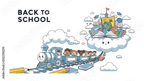 Foto Back to School Train of Knowledge