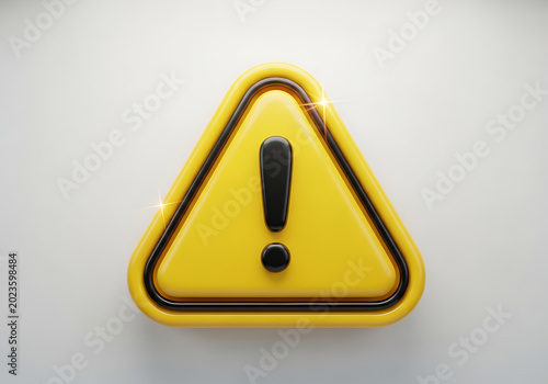 Yellow warning triangle with a black exclamation mark inside danger sign triangle attention information important notification caution symbol forbidden alert symbol