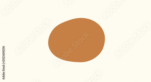Fotografie Brown Oval Shape Object Closeup.
