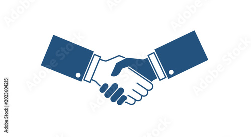 Fotografie Business partners shaking hands agreement.