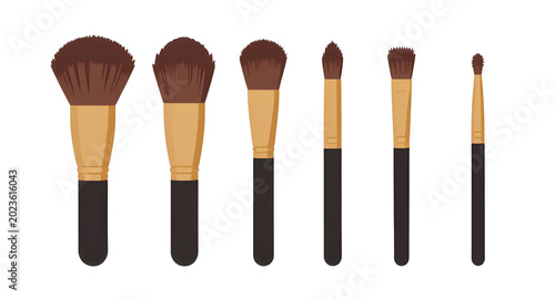 Tableau sur toile makeup, cosmetic, brush, beauty, powder, blush, foundation, fashion, salon, skin