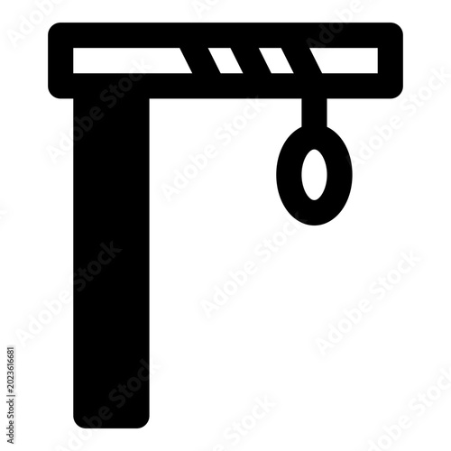 Quadro su tela gallows icon