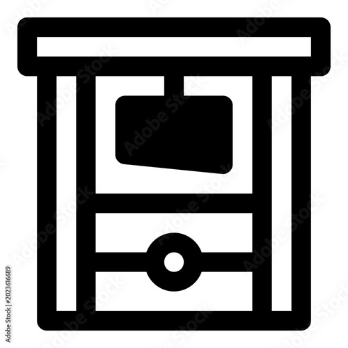 Fotografie guillotine icon