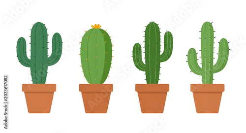 Quadro su tela cactus, plant, succulent, desert, green, nature, botanical, prickly, tropical, a