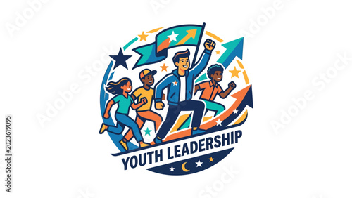 Foto Youth Leadership Group Logo Design Concept.