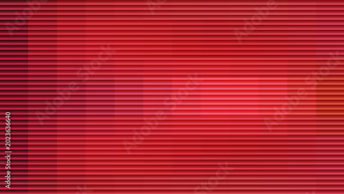 Foto Abstract red background with horizontal lines and pixelated gradient effect