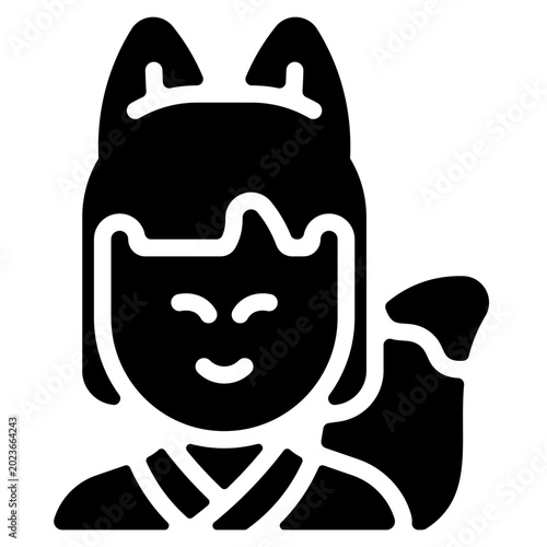 Cuadro en lienzo Kitsune