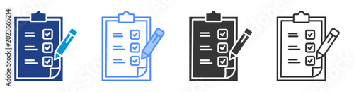 Photos accountability icon set multiple style collection