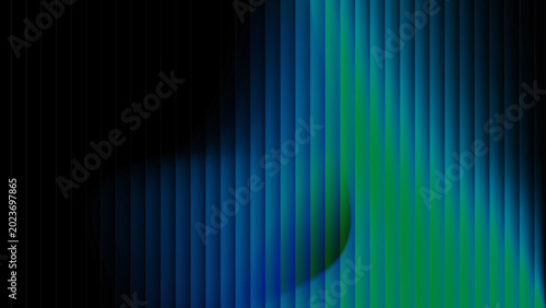 Schilderij op canvas Abstract background with blue and green swirls and vertical lines