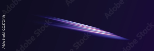 Canvastavla Dynamic diagonal streaks of blue and purple light