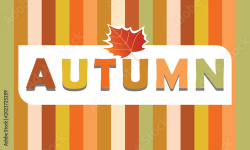 Autumn Vibes Background with Typography for Social Media, Banner and Poster Design.