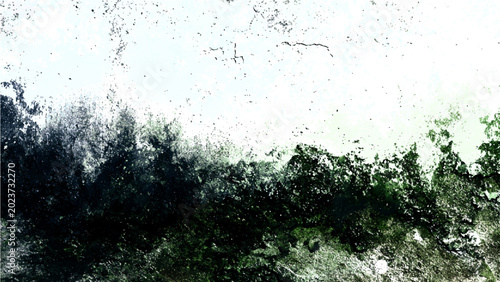 Fotografija Abstract texture surface, resembling weathered concrete or distressed wall, mottled green and black hues, evoking decay or artistic abstract