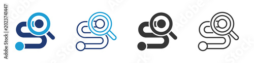 Foto Exploration icon set collection multi-style.
