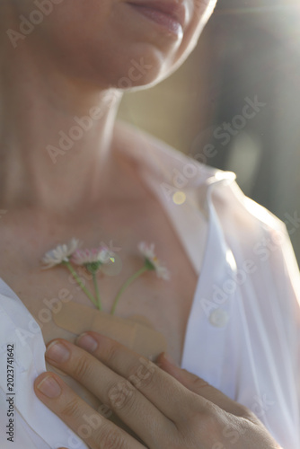 Woman Healing Emotional Wounds Through Self Love and Acceptance