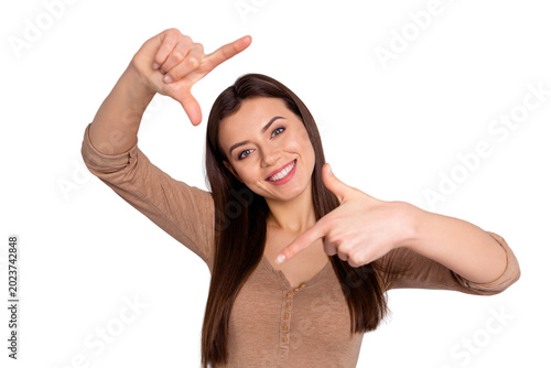Photos Close-up portrait of her she nice attractive lovely winsome shine sweet charming