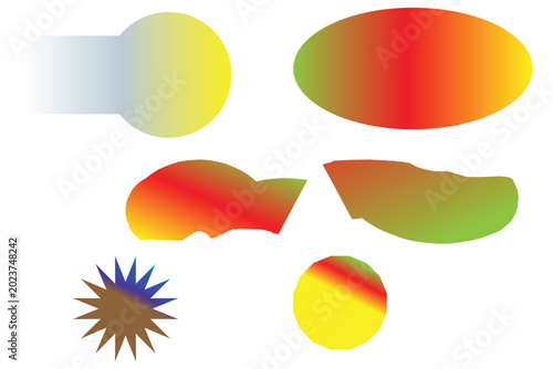 Gradiant Color Shapes