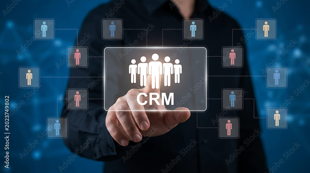 Obraz premium CRM Customer Relationship Management